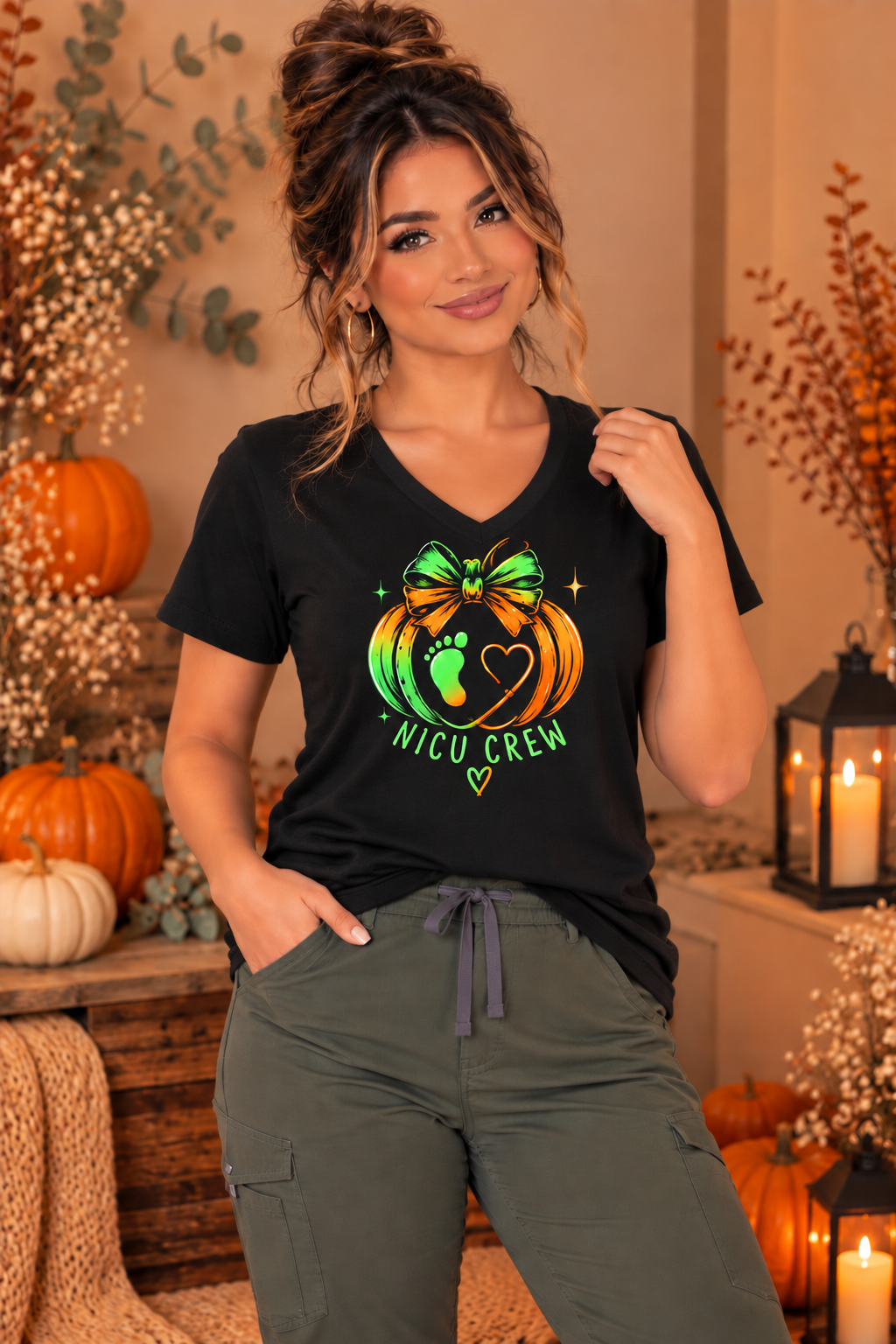 NICU Crew Pumpkin Tee – NICU Nurse Fall Shirt