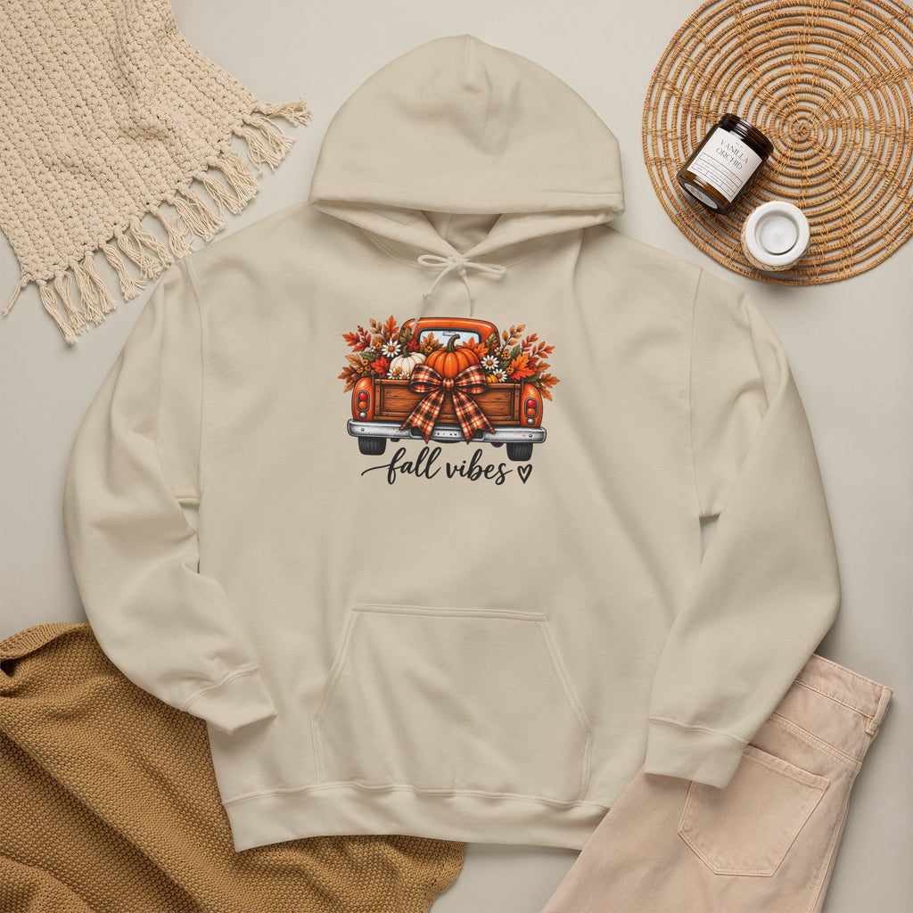 Fall Vibes Pumpkin Truck Hoodie