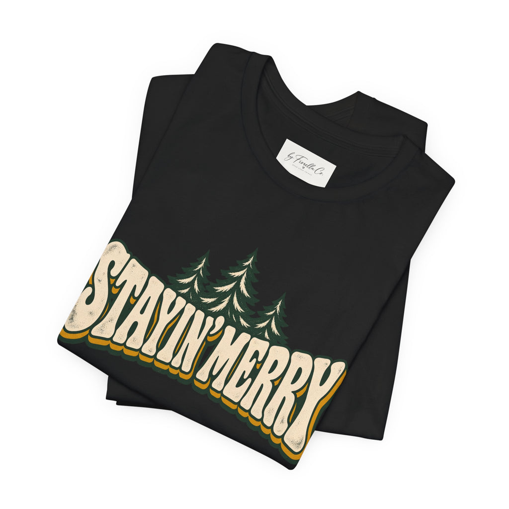 Stayin’ Merry Christmas Tree Graphic Tee