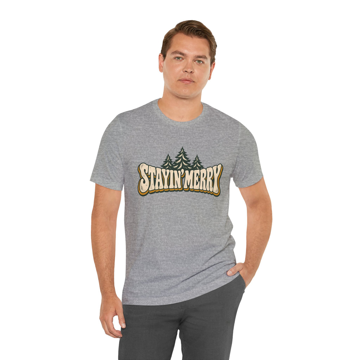 Stayin’ Merry Christmas Tree Graphic Tee