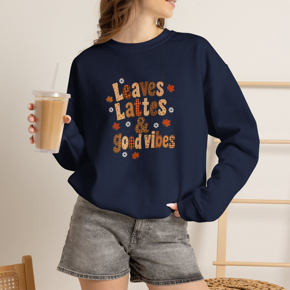 Leaves Lattes & Good Vibes Sweatshirt