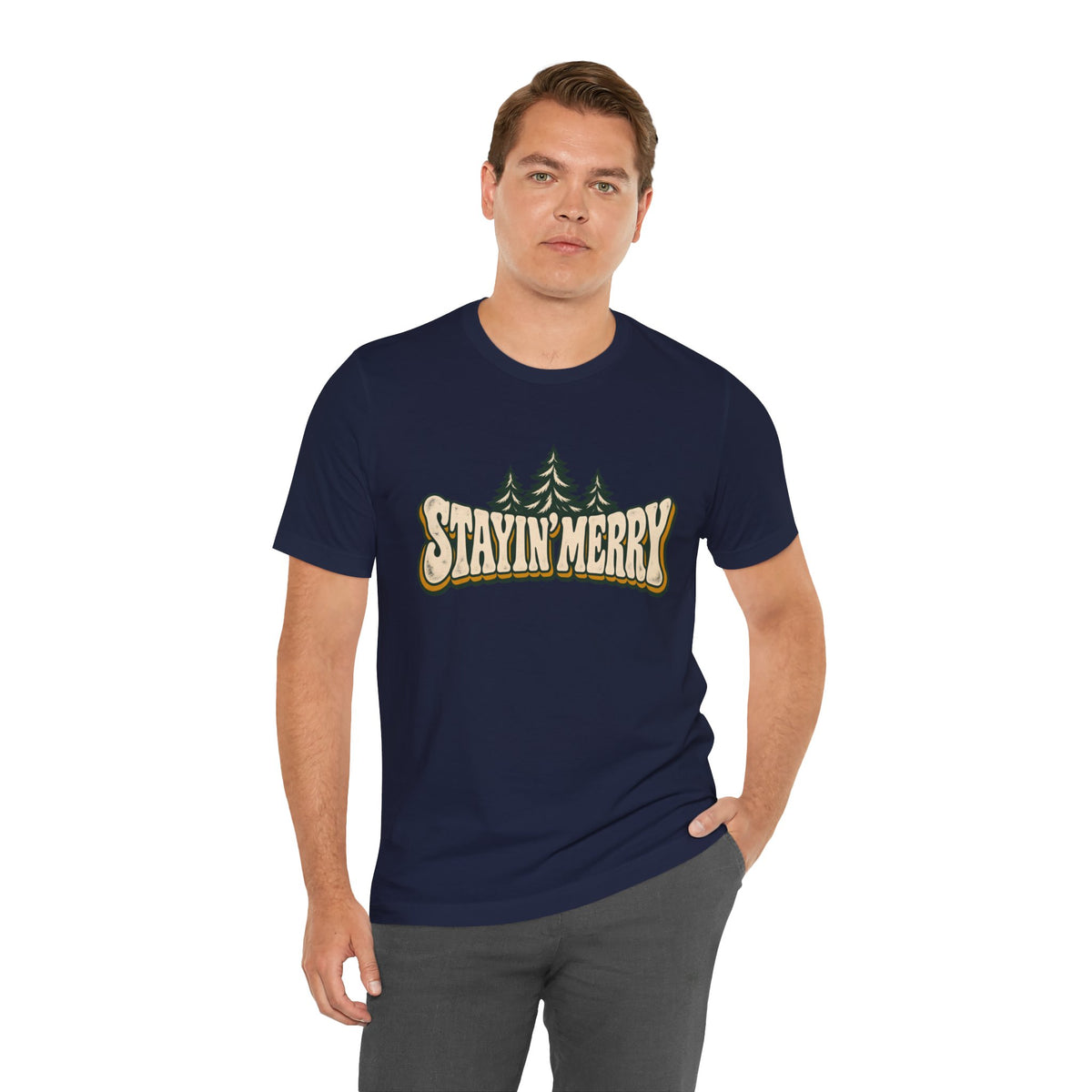 Stayin’ Merry Christmas Tree Graphic Tee