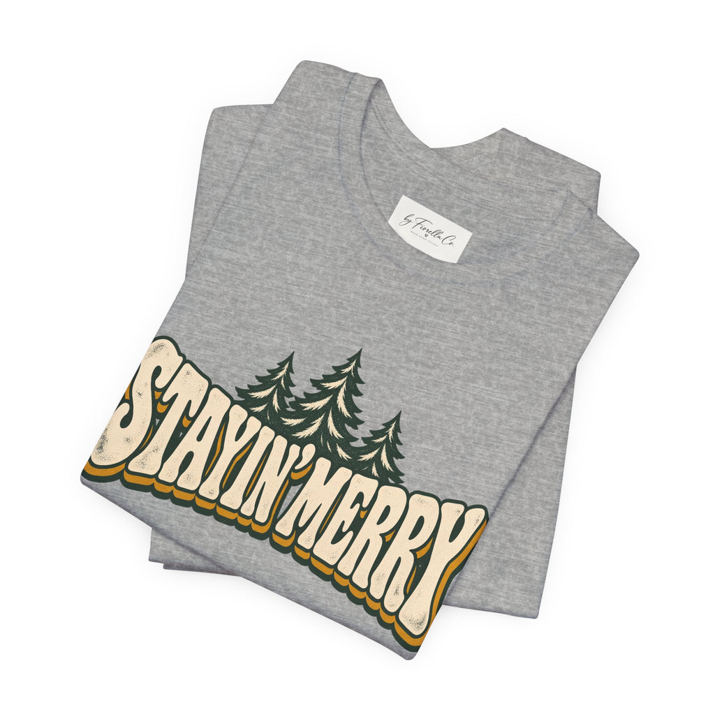 Stayin’ Merry Christmas Tree Graphic Tee