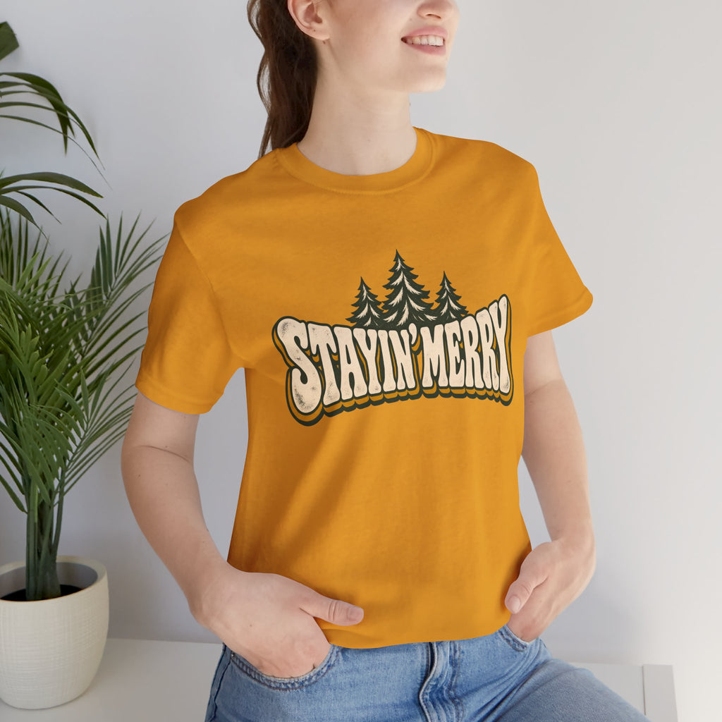Stayin’ Merry Christmas Tree Graphic Tee