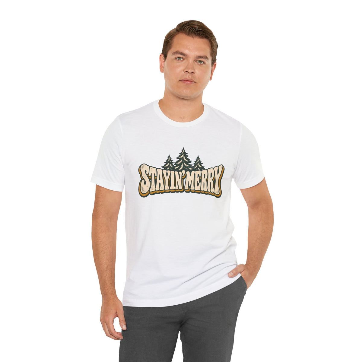 Stayin’ Merry Christmas Tree Graphic Tee