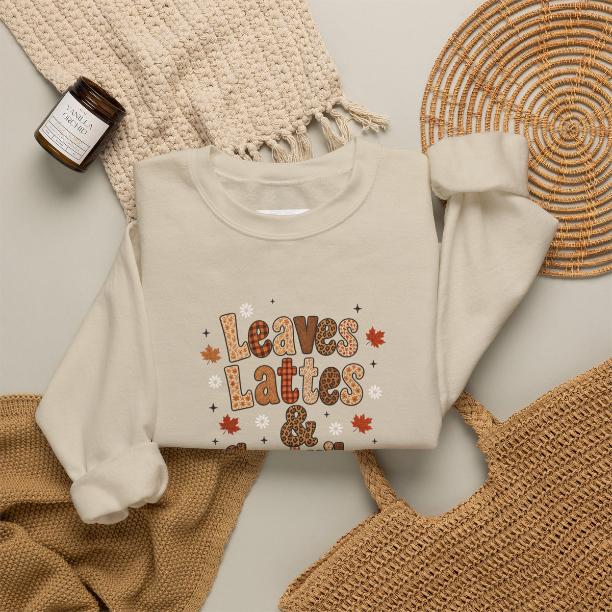 Leaves Lattes & Good Vibes Sweatshirt