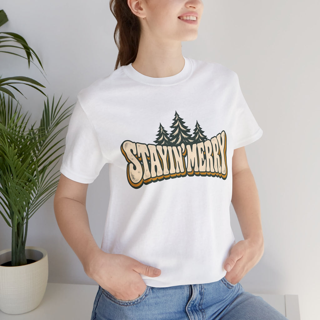 Stayin’ Merry Christmas Tree Graphic Tee