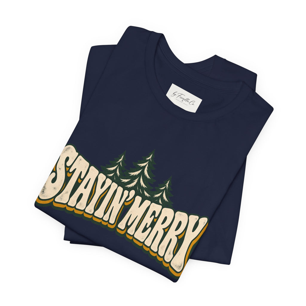 Stayin’ Merry Christmas Tree Graphic Tee