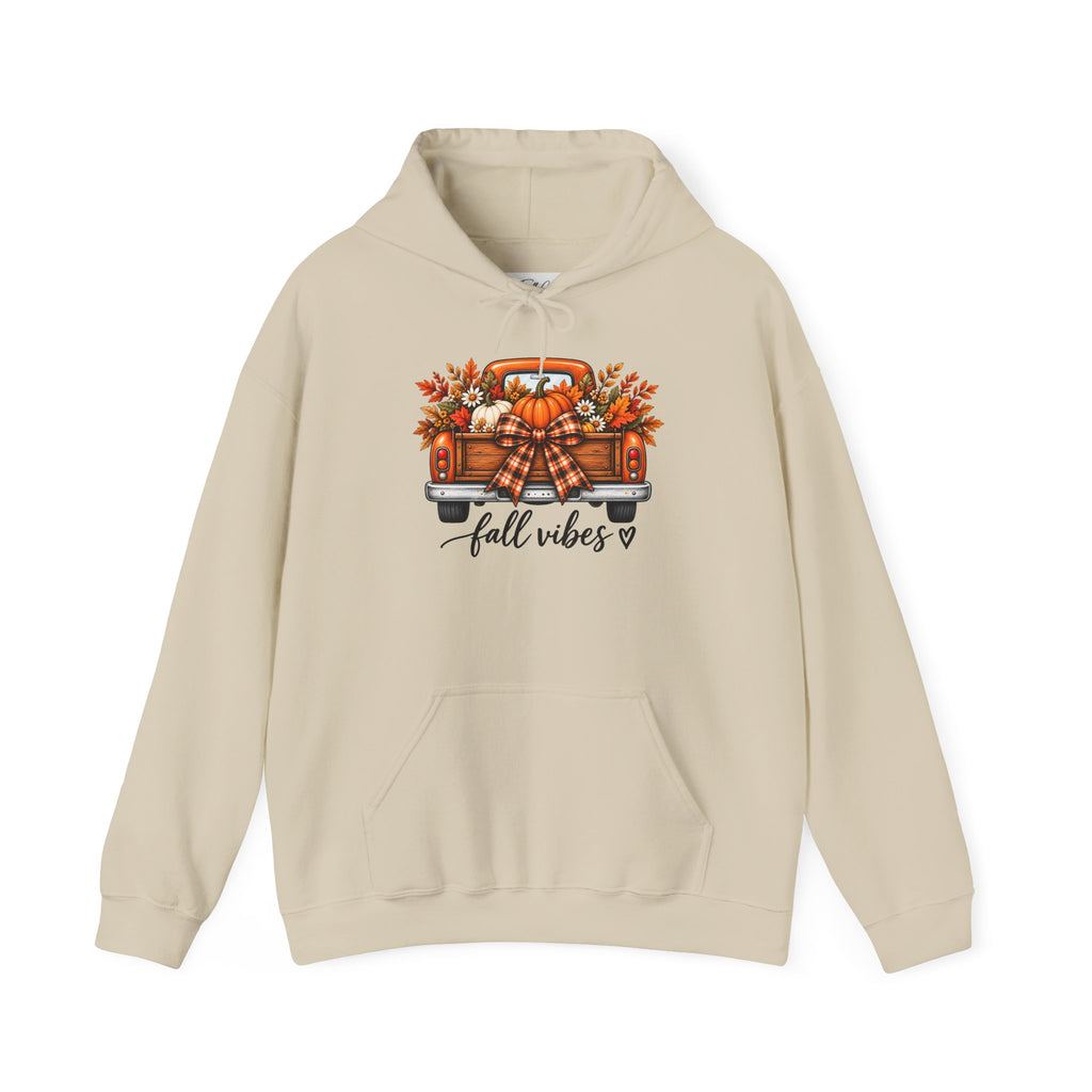 Fall Vibes Pumpkin Truck Hoodie