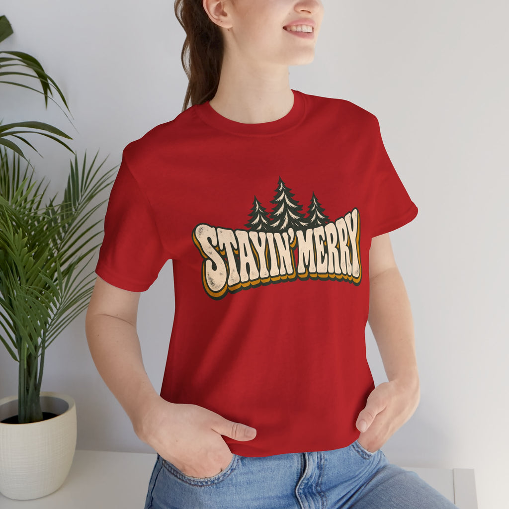 Stayin’ Merry Christmas Tree Graphic Tee