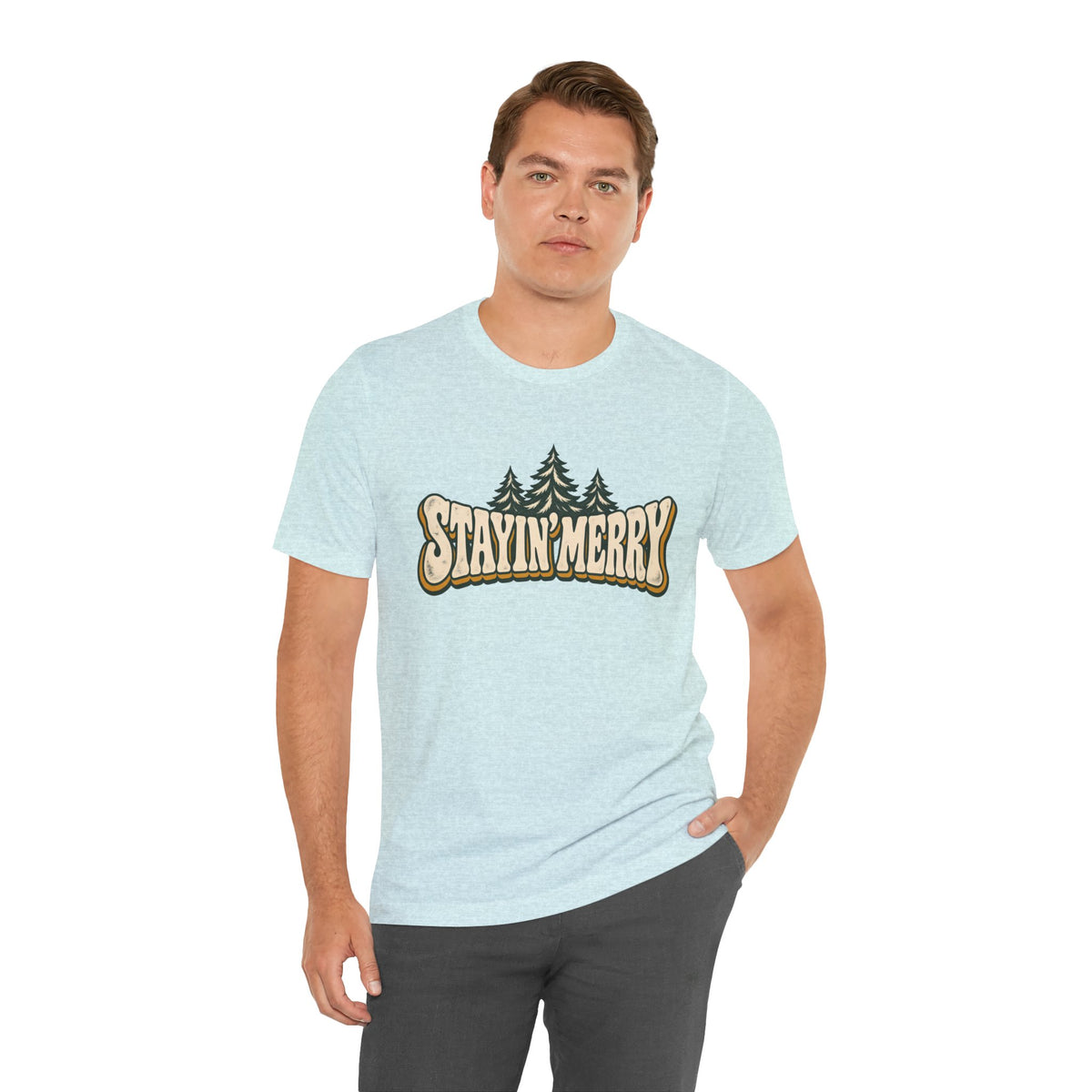 Stayin’ Merry Christmas Tree Graphic Tee