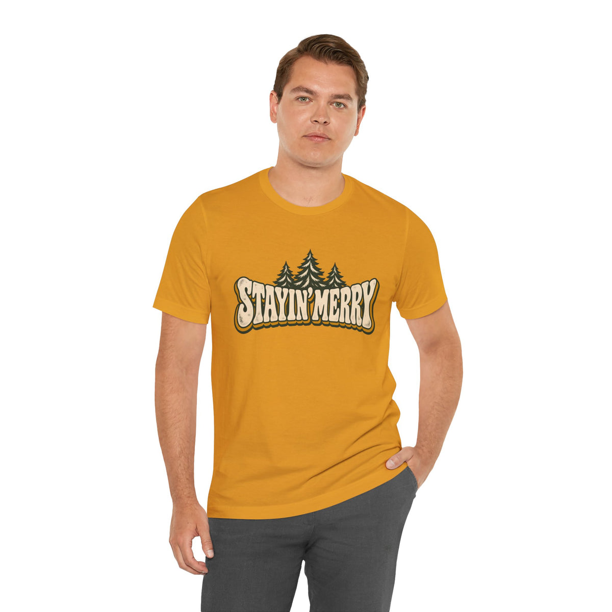 Stayin’ Merry Christmas Tree Graphic Tee