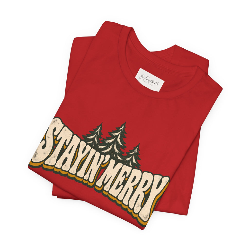 Stayin’ Merry Christmas Tree Graphic Tee