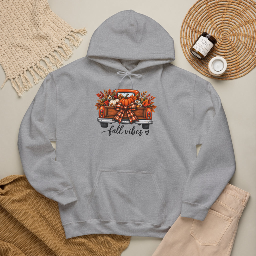 Fall Vibes Pumpkin Truck Hoodie