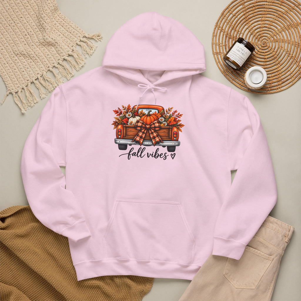 Fall Vibes Pumpkin Truck Hoodie