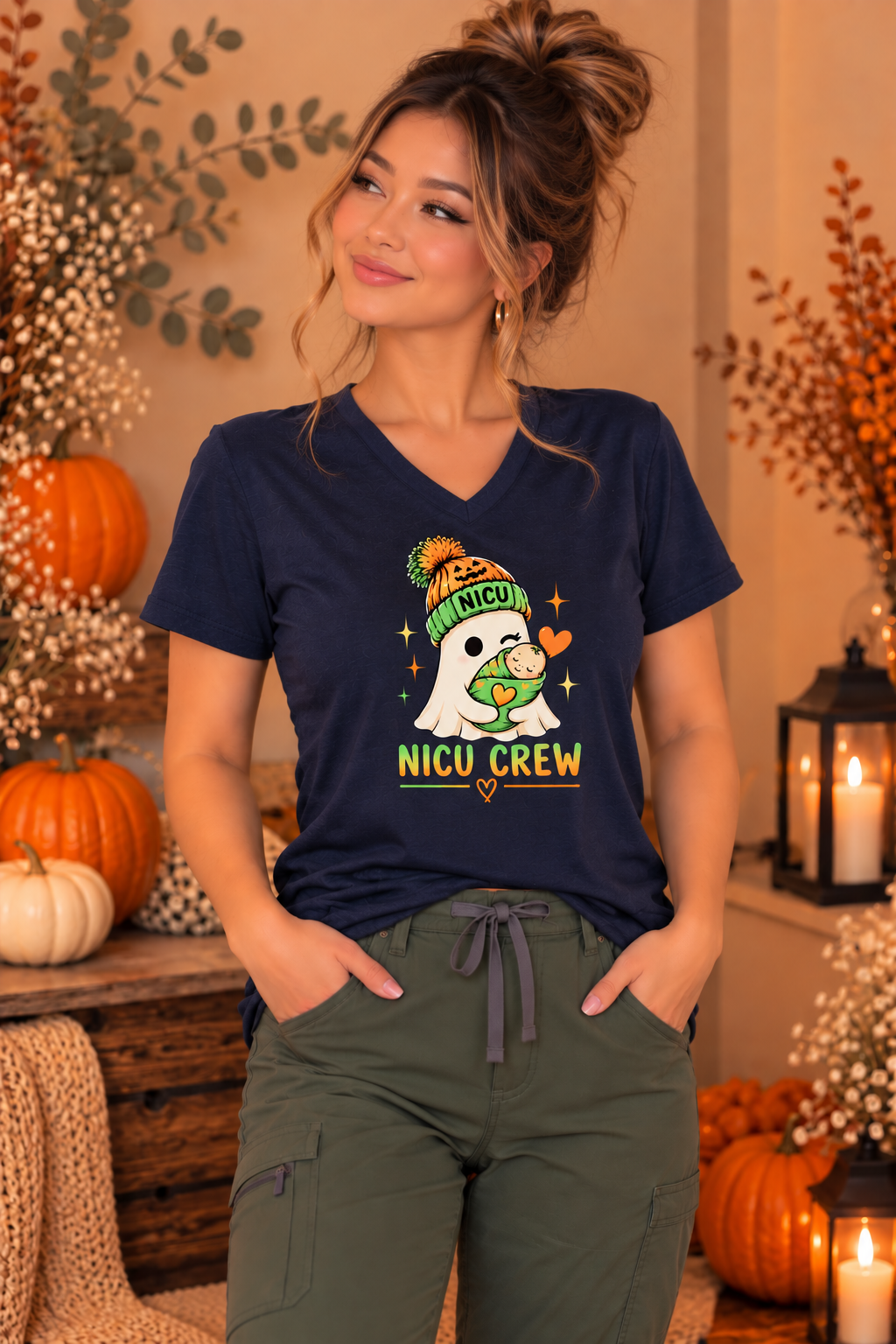 NICU Crew Halloween Tee – NICU Nurse Fall Shirt