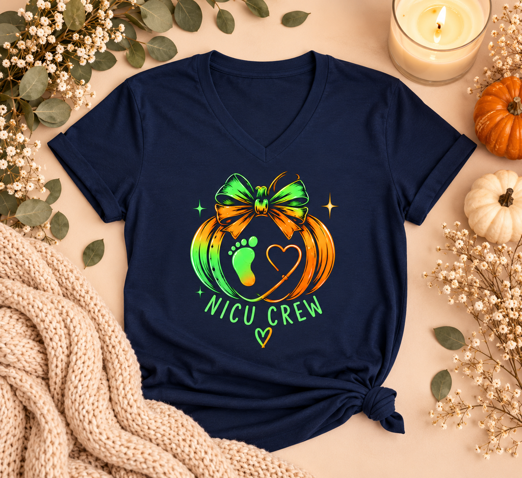 NICU Crew Pumpkin Tee – NICU Nurse Fall Shirt