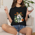 RT Halloween Ghost Tee — Cute Ghost with Pumpkin Respiratory Therapist