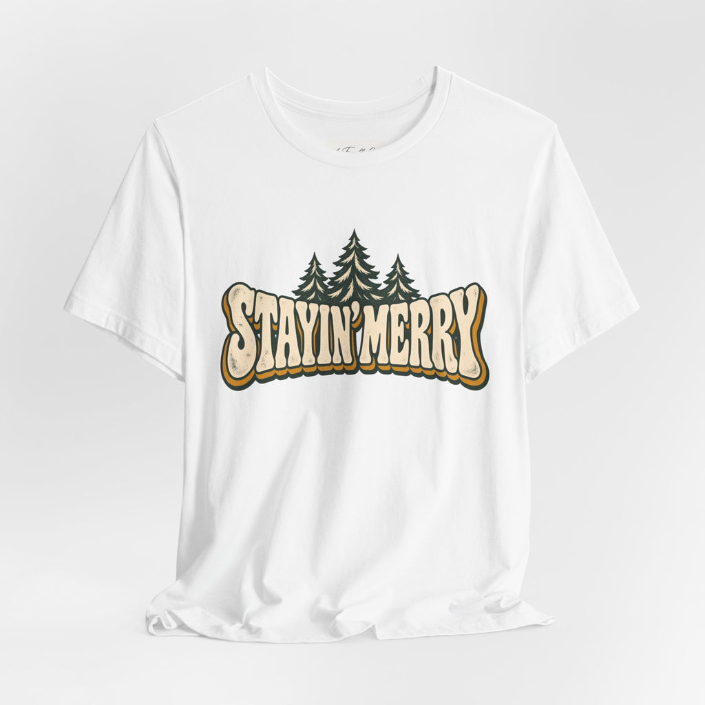 Stayin’ Merry Christmas Tree Graphic Tee