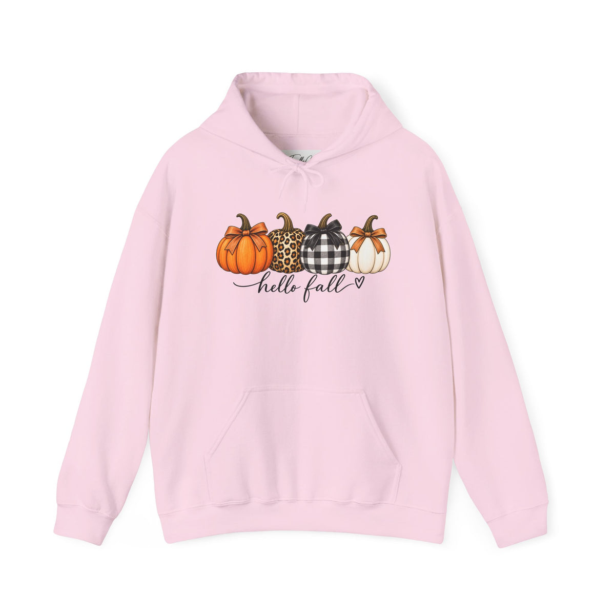 Hello Fall Pumpkin Hoodie — Cozy Autumn Graphic Sweatshirt