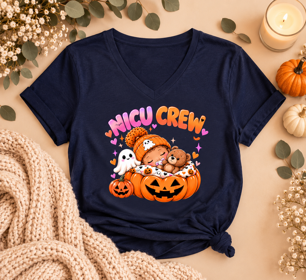 NICU Crew Halloween Baby Tee – Tiny Miracles Fall Shirt