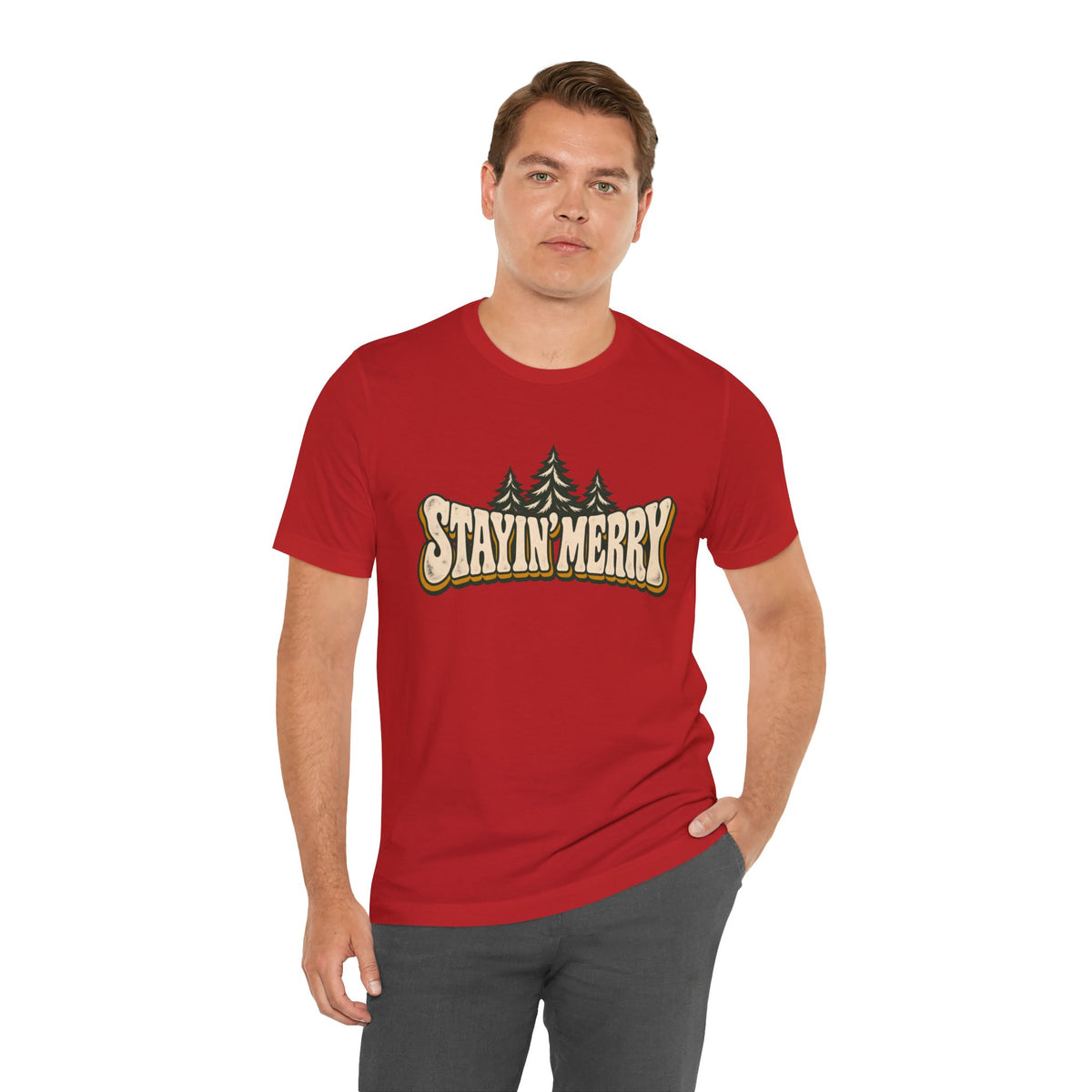Stayin’ Merry Christmas Tree Graphic Tee