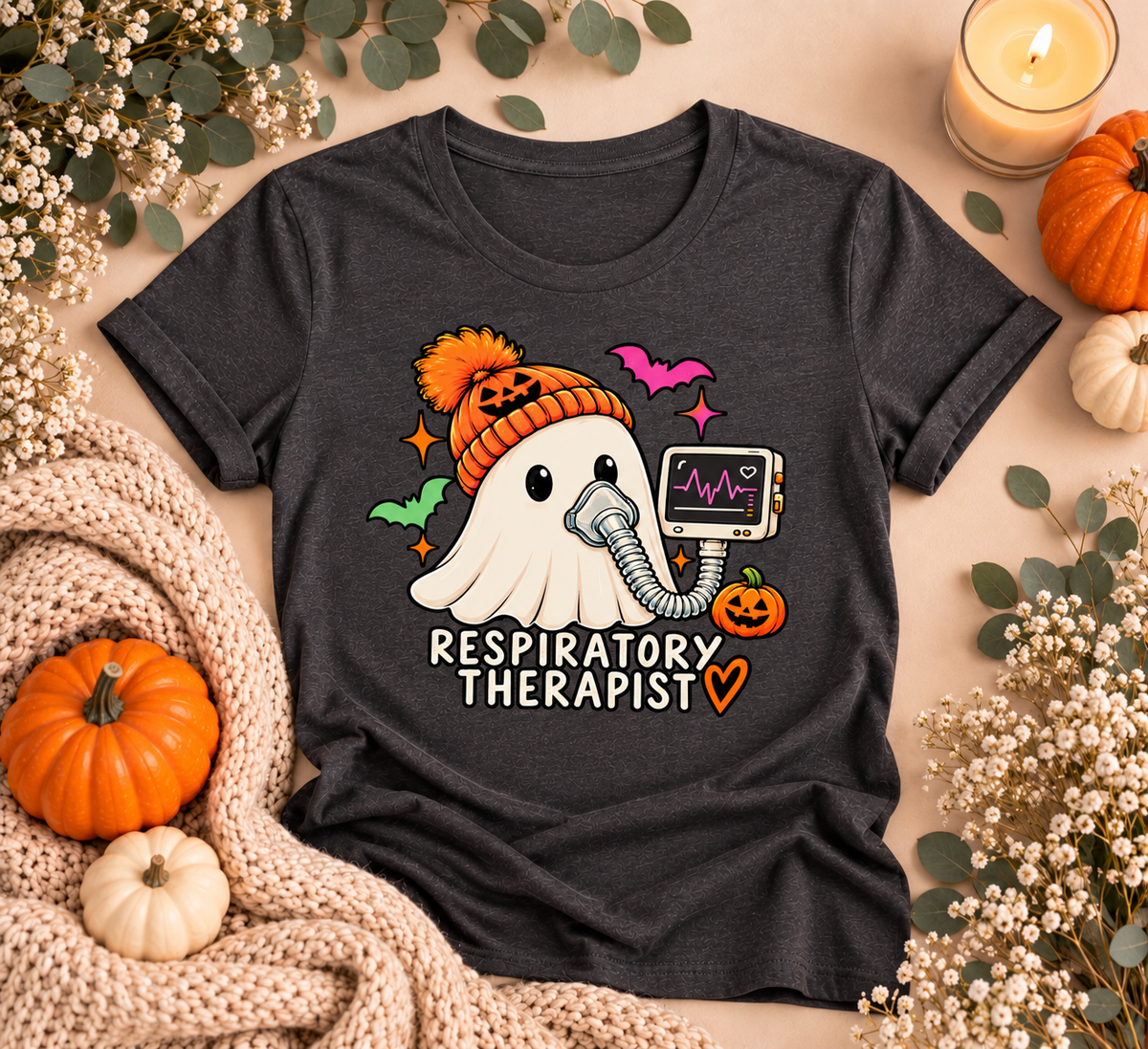 Respiratory Therapist Halloween Tee – Spooky RT Shirt