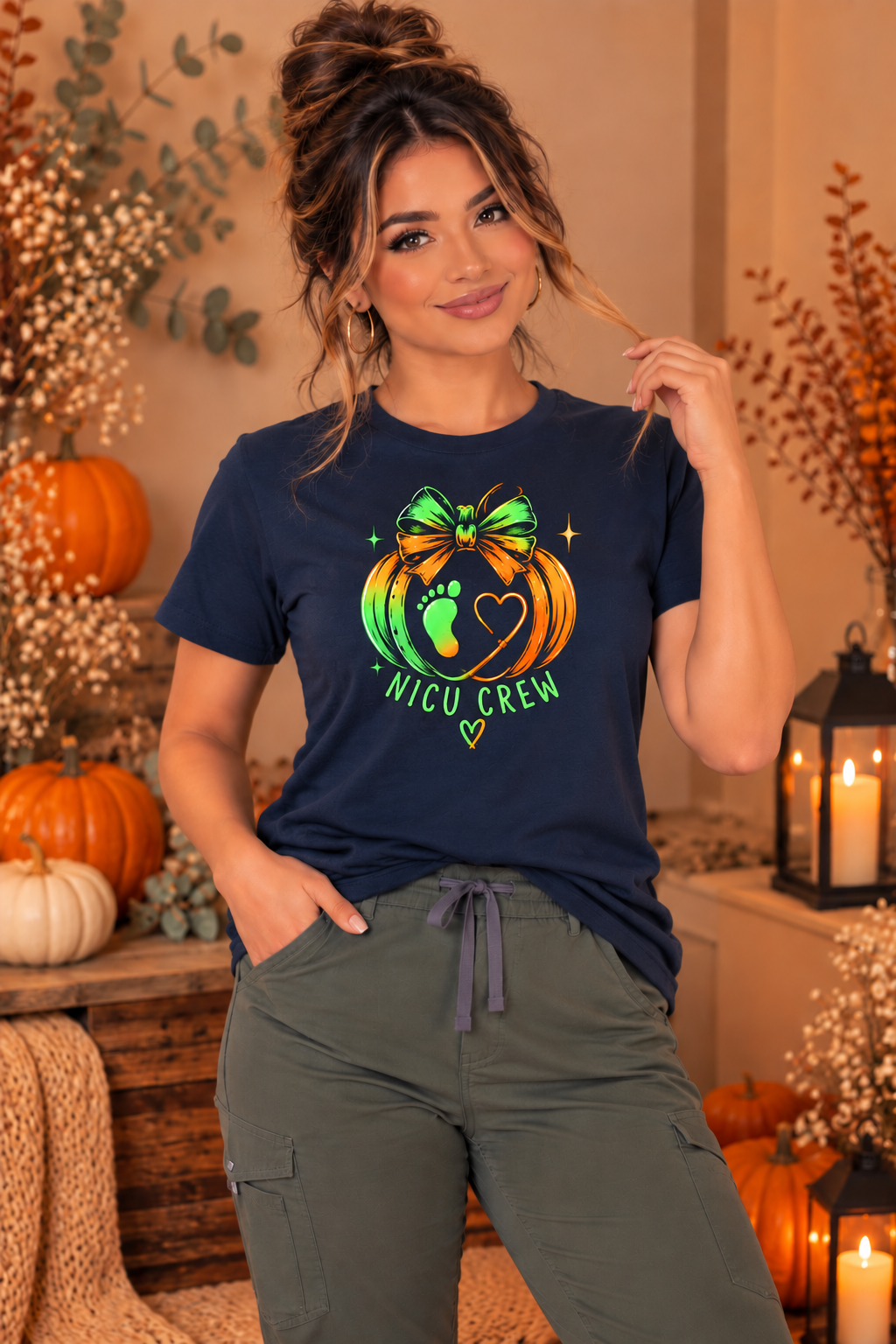 NICU Crew Pumpkin Tee – NICU Nurse Fall Shirt