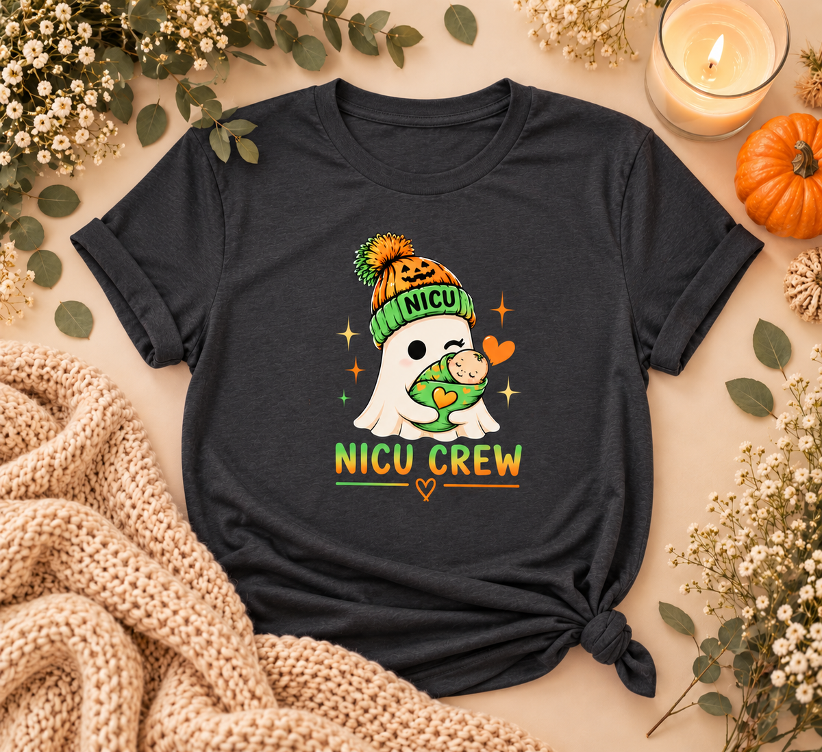 NICU Crew Halloween Tee – NICU Nurse Fall Shirt