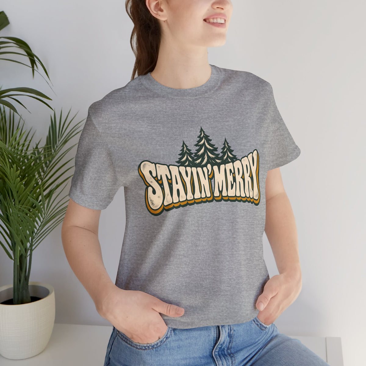 Stayin’ Merry Christmas Tree Graphic Tee