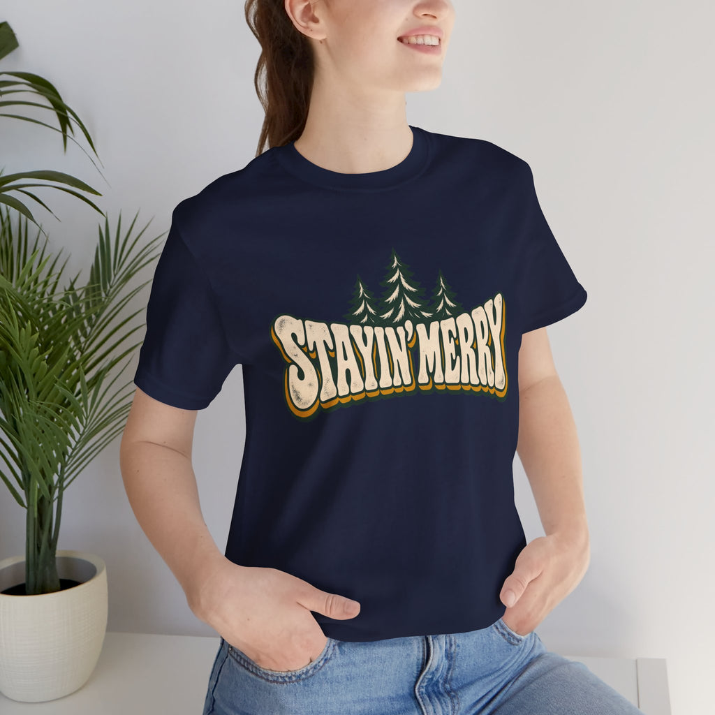 Stayin’ Merry Christmas Tree Graphic Tee