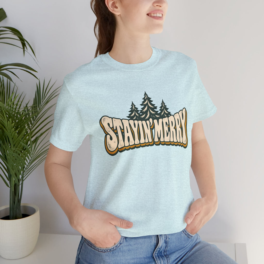 Stayin’ Merry Christmas Tree Graphic Tee