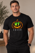 RT Squad Halloween Pumpkin Unisex Tee | Respiratory Therapist Halloween Shirt