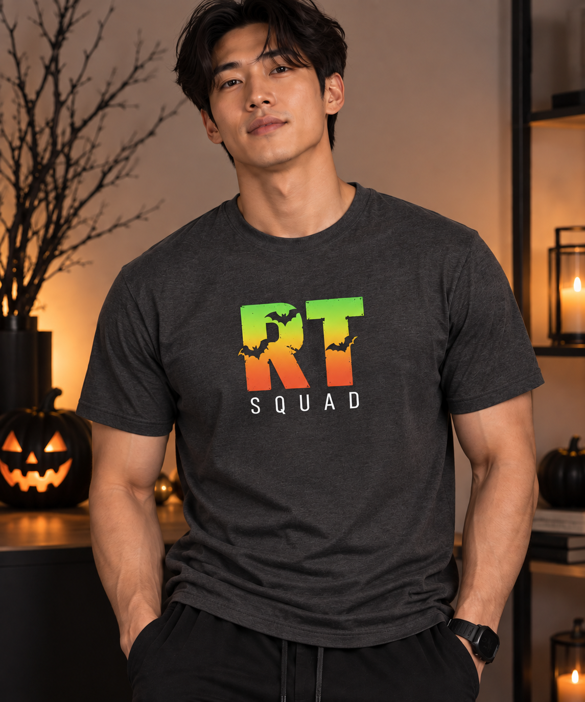RT Squad Halloween Unisex Tee | Respiratory Therapist Bat Shirt | Spooky Season RT T-Shirt