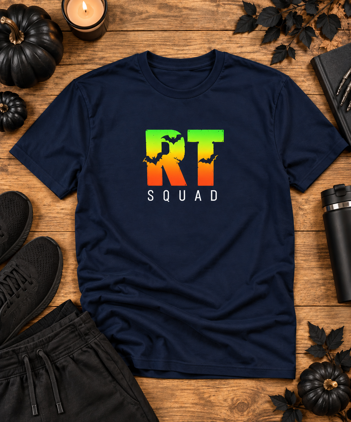RT Squad Halloween Unisex Tee | Respiratory Therapist Bat Shirt | Spooky Season RT T-Shirt