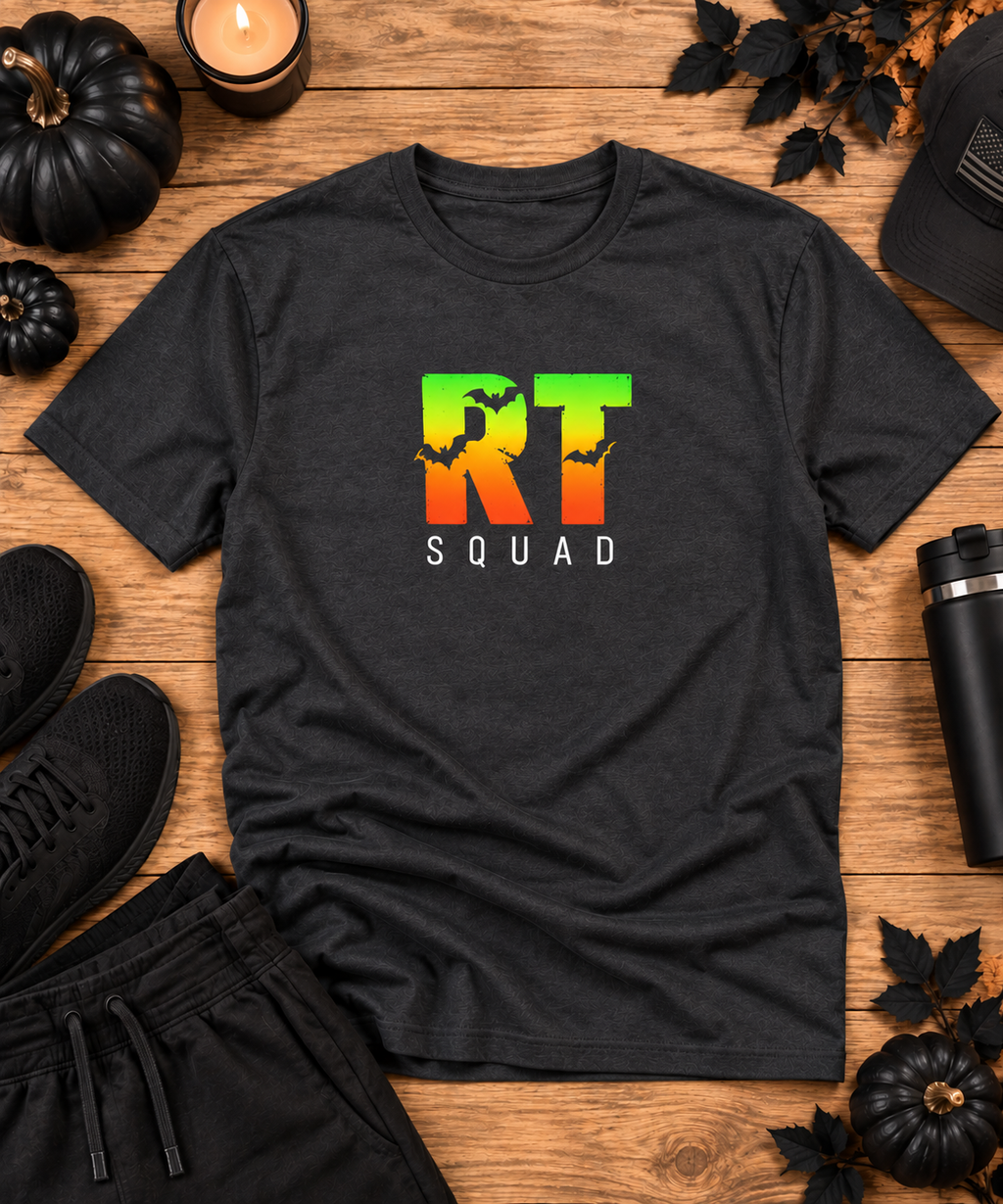 RT Squad Halloween Unisex Tee | Respiratory Therapist Bat Shirt | Spooky Season RT T-Shirt