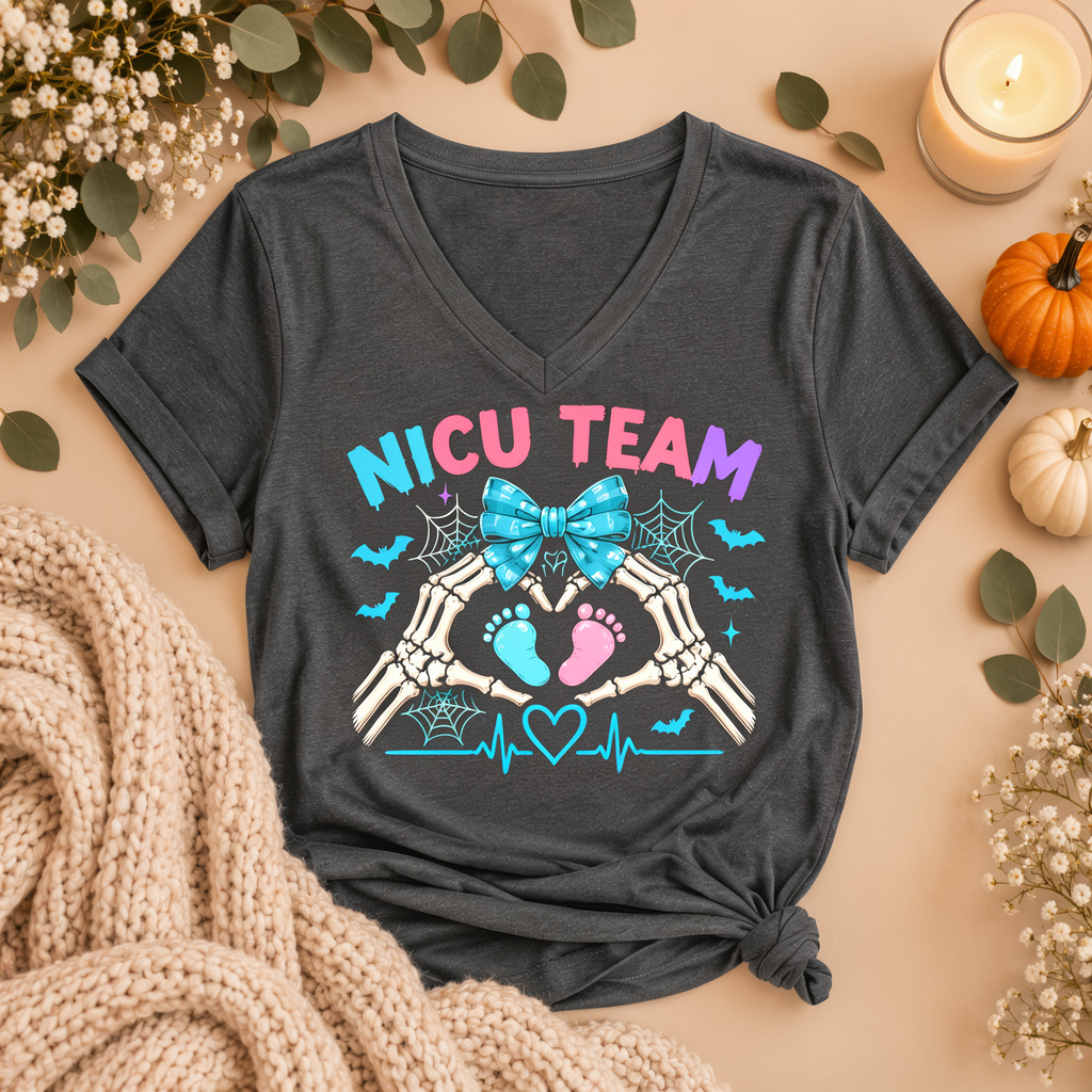 NICU Team Halloween Tee – Tiny Feet Nurse Shirt