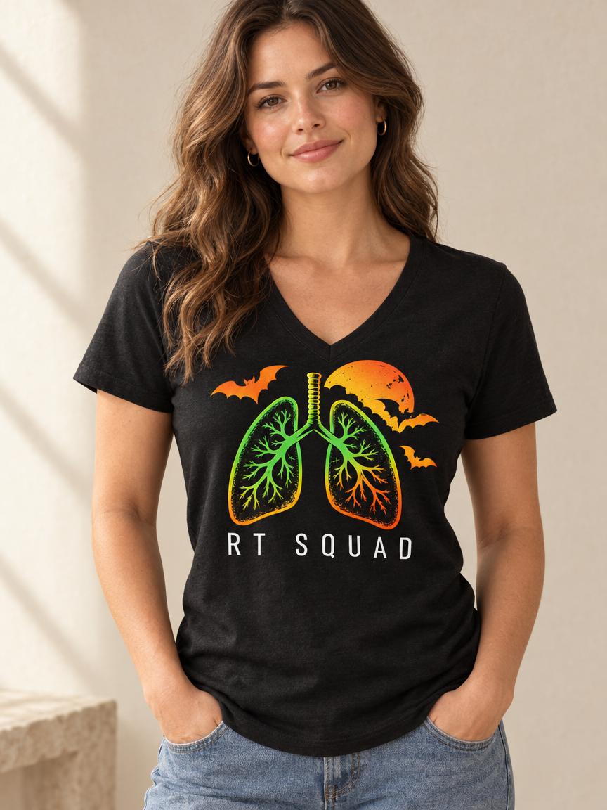 RT Squad Halloween Respiratory Therapist Tee