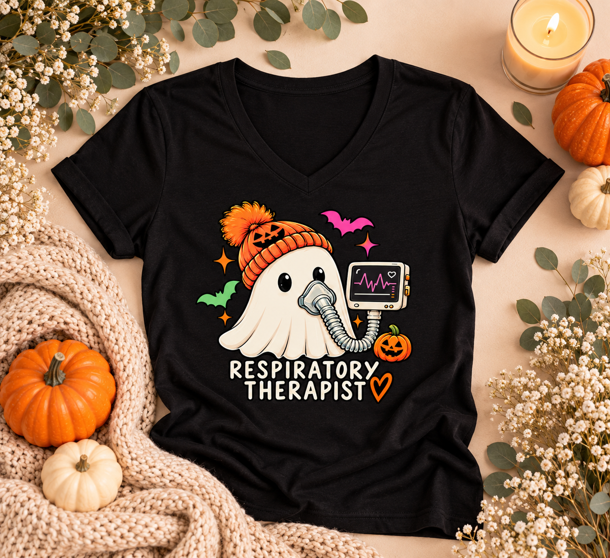 Respiratory Therapist Halloween Tee – Spooky RT Shirt