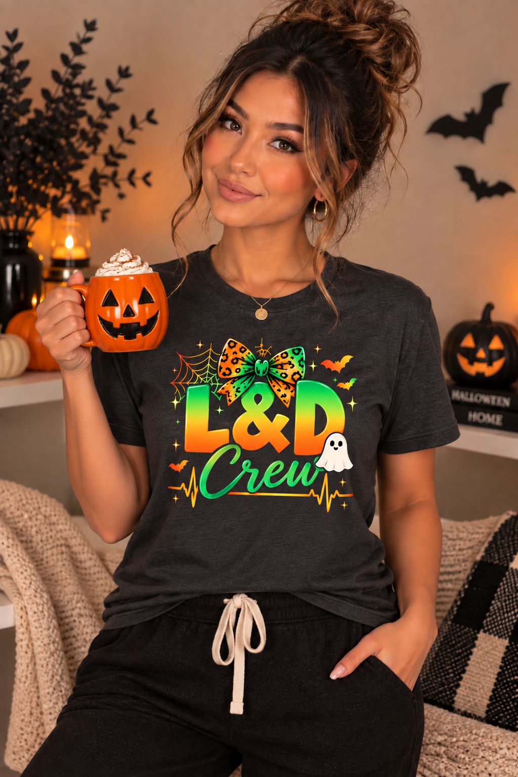 L&D Crew Halloween Tee – Labor & Delivery Nurse Shirt