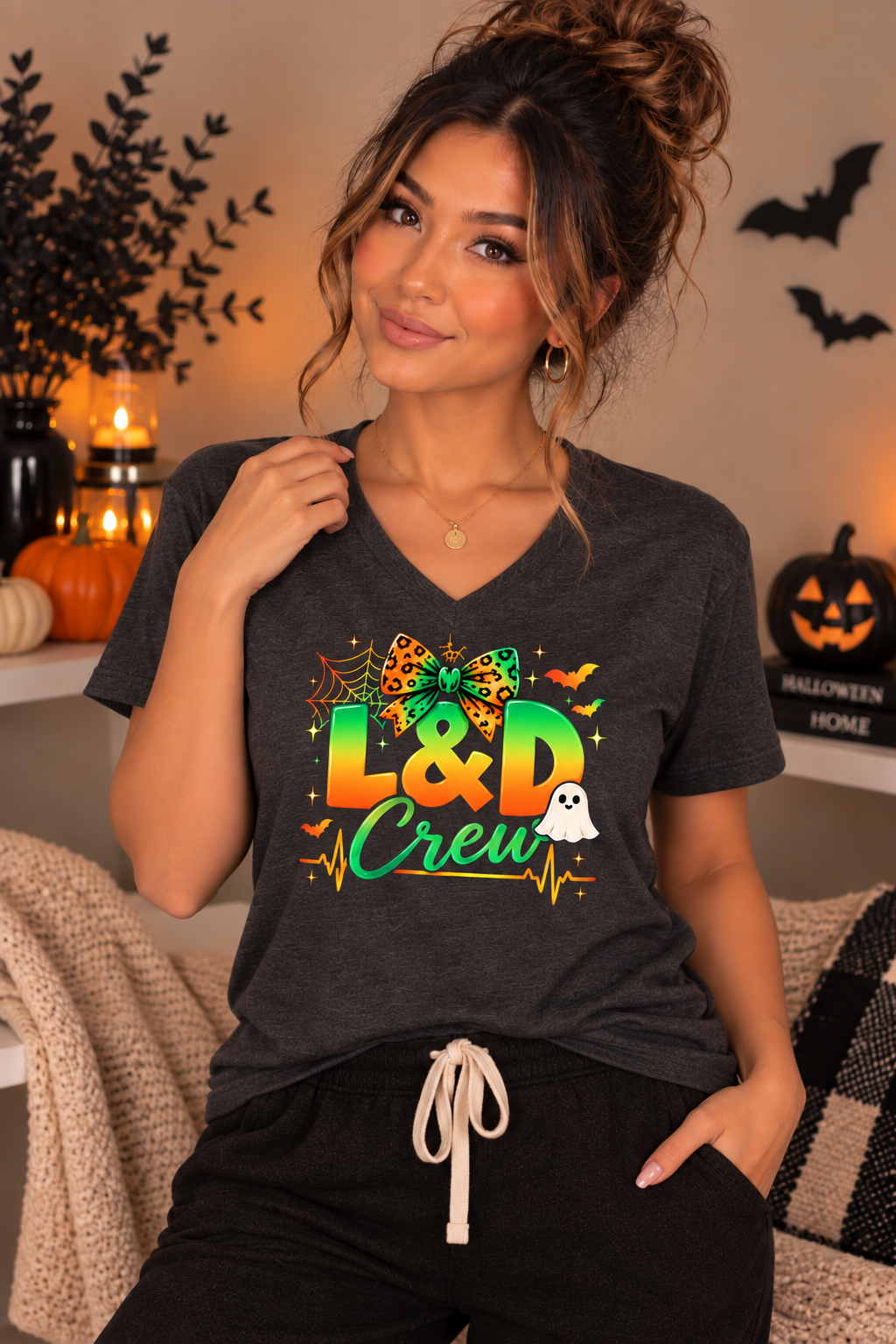 L&D Crew Halloween Tee – Labor & Delivery Nurse Shirt