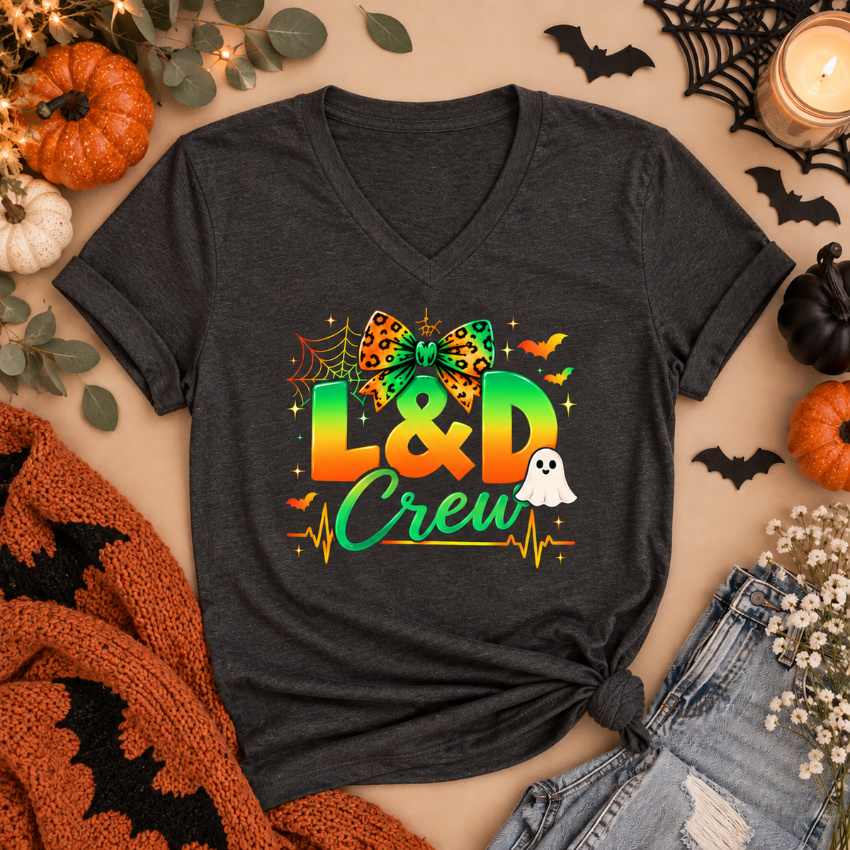 L&D Crew Halloween Tee – Labor & Delivery Nurse Shirt