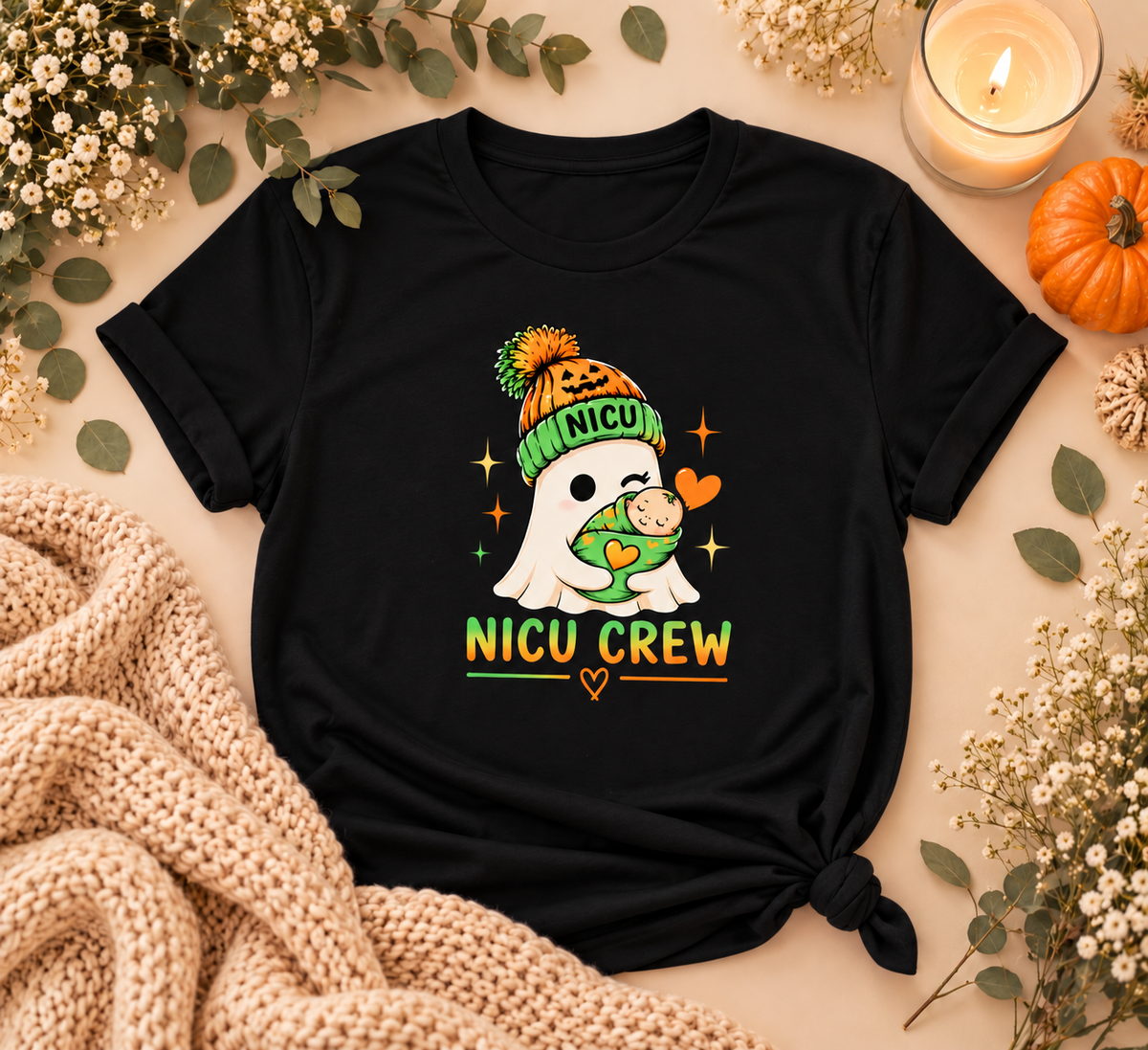 NICU Crew Halloween Tee – NICU Nurse Fall Shirt