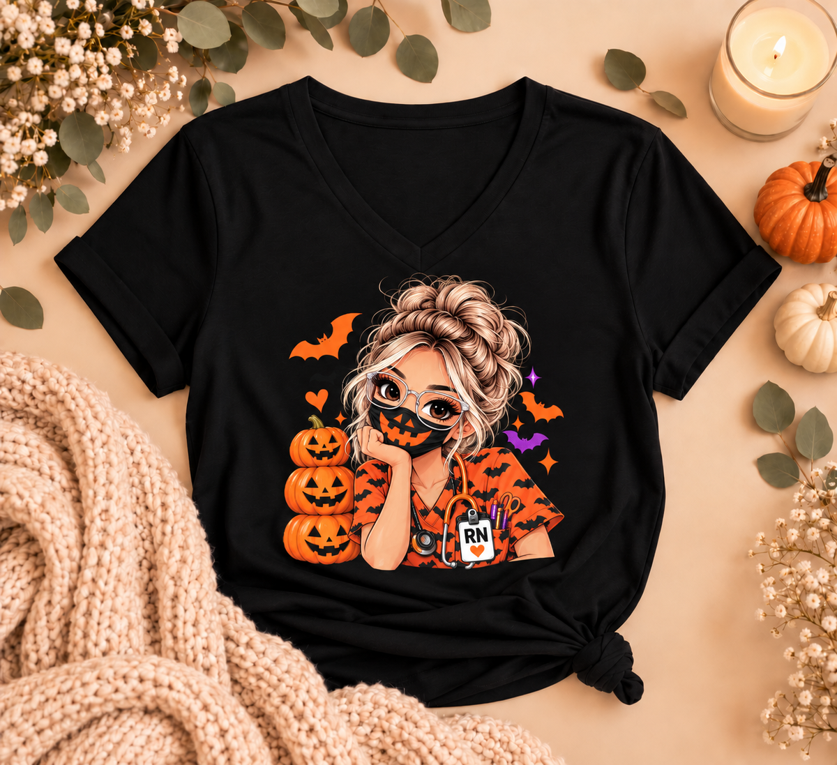 Halloween RN Doll Tee