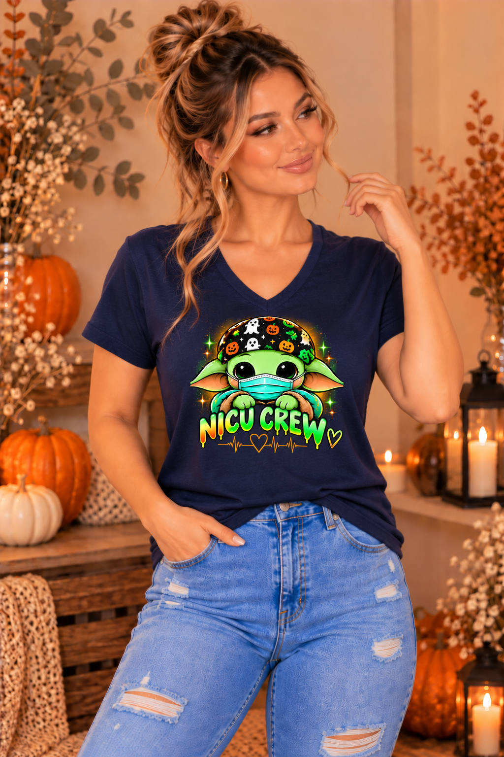 NICU Crew Halloween Tee – Spooky Season NICU Nurse Shirt