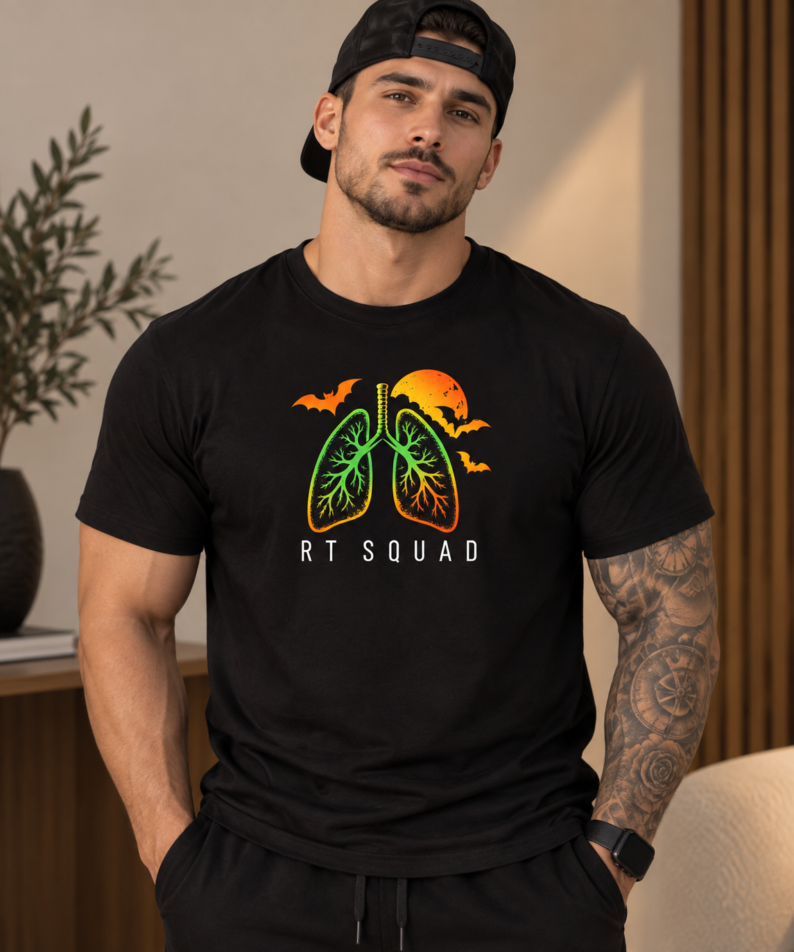RT Squad Halloween Lungs Unisex Tee | Respiratory Therapist Spooky Season Shirt
