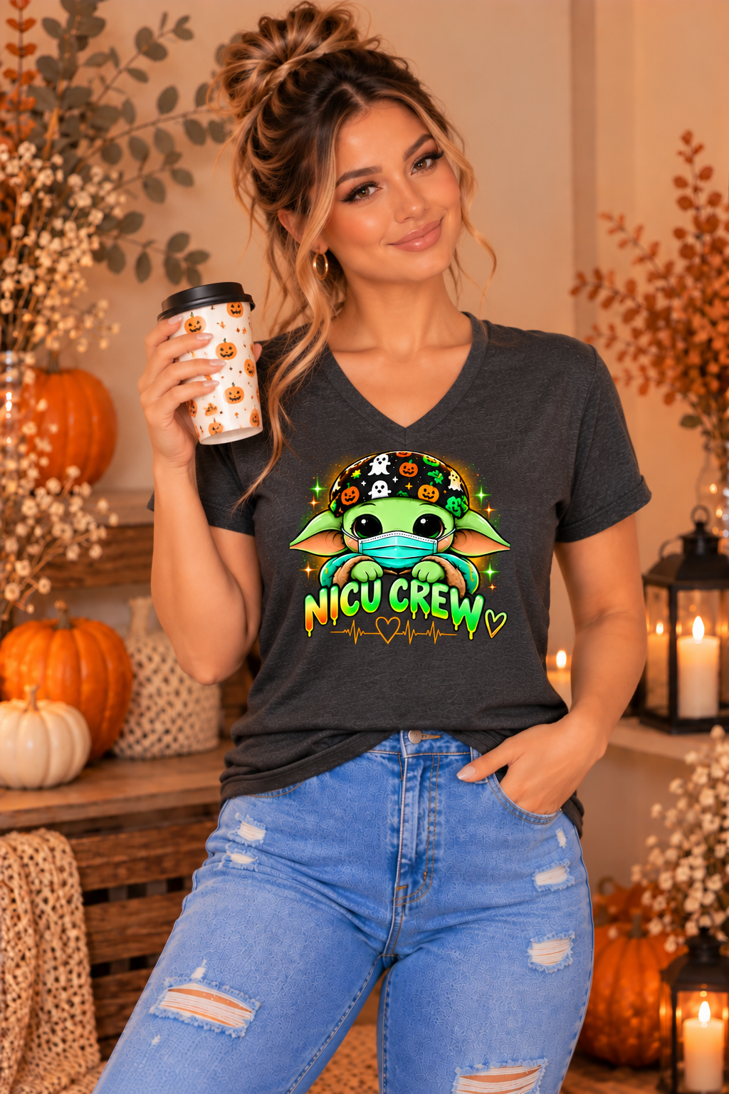 NICU Crew Halloween Tee – Spooky Season NICU Nurse Shirt