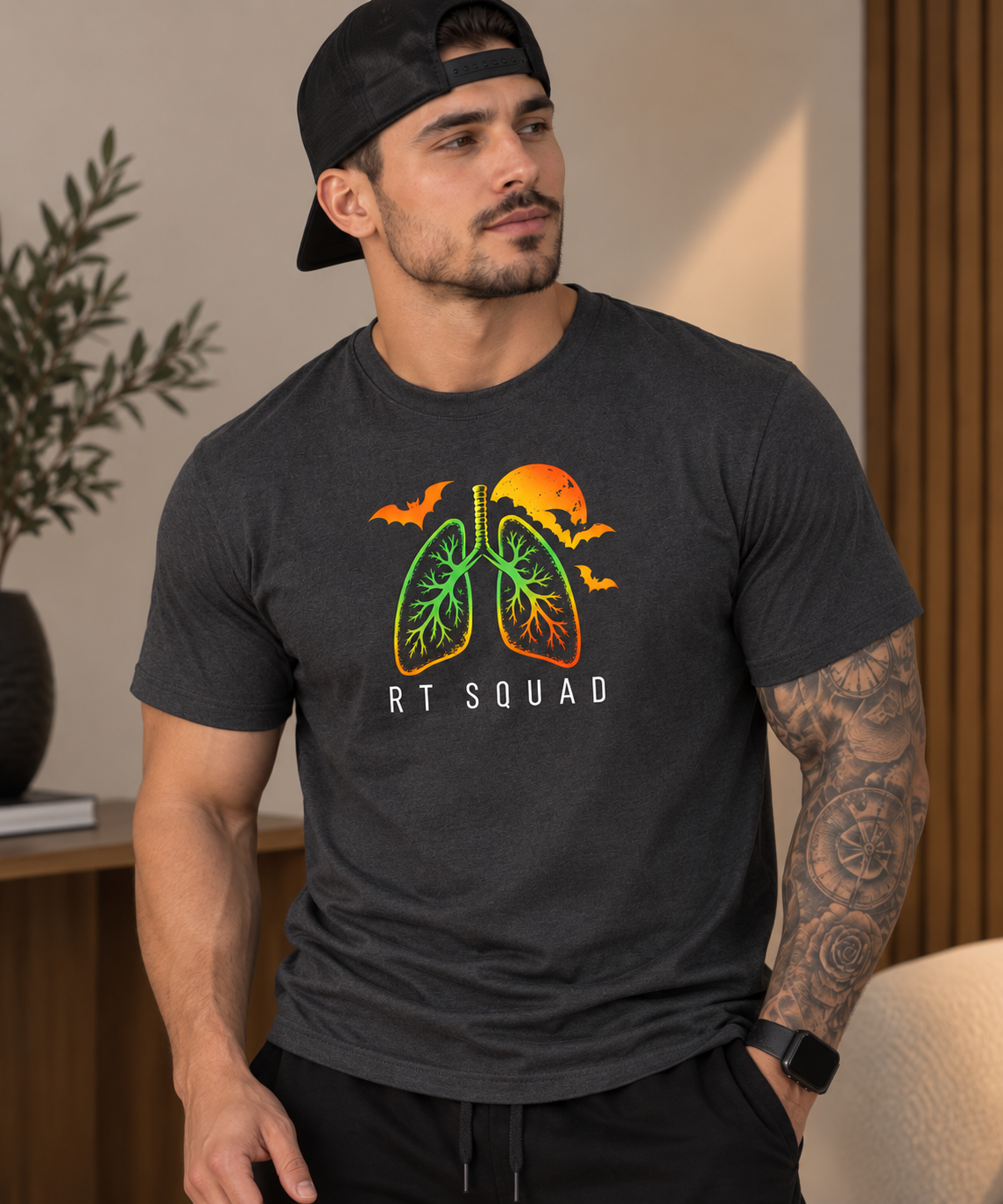 RT Squad Halloween Lungs Unisex Tee | Respiratory Therapist Spooky Season Shirt