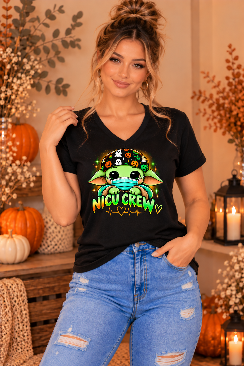 NICU Crew Halloween Tee – Spooky Season NICU Nurse Shirt