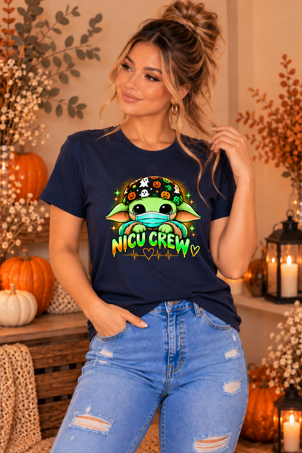 NICU Crew Halloween Tee – Spooky Season NICU Nurse Shirt